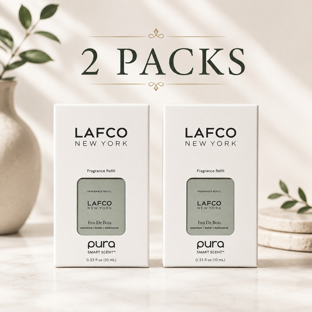 LAFCO New York Feu De Bois Fragrance Refill for Pura Smart Scent 2 Pack